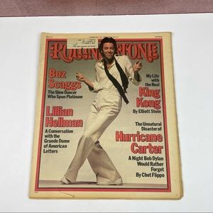 Vintage Rolling Stone Magazine Boz Scaggs Lillian Hellman February 24, 1977
